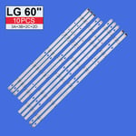 1 set Bande de rétroéclairage LED 3v, pour LG 60UJ6309 60UJ6300 60UJ6050 60UJ630V 60UJ634V B C D NC600DGE AAFXC ""Nipseyteko