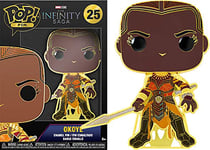 Funko Pop! Large Enamel Pin Marvel Infinity Saga: OKOYE - Okoye - Avengers Infinity War Pin en Émail - Broche Fantaisie Mignonne à Collectionner - pour les Sacs à Dos et Sacs