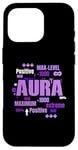 Coque pour iPhone 16 Pro Graphique violet Max Aura Purple Color