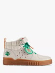 Clarks Kids' Somerset Stranger Things High Top Trainers, Off White