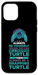 Coque pour iPhone 12/12 Pro Turtle Snapping What Can I Say Aligator Tortue cassante