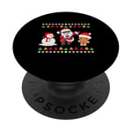 Pull de Noel Christmas Dab Pere Noel Pain D'epice Noel PopSockets PopGrip Adhésif