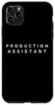 iPhone 11 Pro Max Production Assistant, Film Production Assistants Modern Font Case