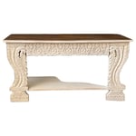 Indien Bois Console Massif Motif