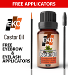 100% Pure Organic Castor Oil for Eyelashes ❤️ Eyebrows Hair Growth - 10ml ✅