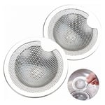 Cyslmuk - 2PCS Filtre à Évier en Acier Inoxydable Filtre Evier Cuisine Filtre de Vidange inox Crépine d'Évier Grille Evier Cuisine pour Evier de