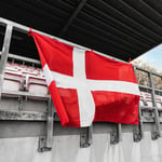 Danmark Stadium Flag - Rød/Hvit - Unisport, størrelse One Size