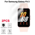 2Pcs TPU Protective Films Anti-Scratch Clear Film for Samsung Galaxy Fit 3