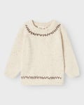 Lil' Atelier Genser Barn | str 92-110 | LS Knit, Turtledove