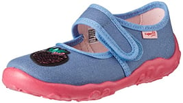 Superfit Bonny Slipper, Blue/Pink 8030, 0.5 UK