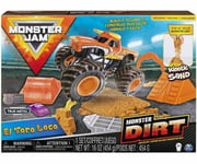 Monster Jam Dirt Deluxe Kinetic Sand Set & El Toro Loco Truck New Kids Xmas Toy