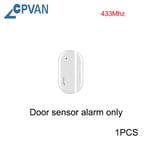 CPVAN-Détecteur de mouvement pour la maison,alarme de protection antivol,capteur de mouvement PIR sans fil,capteur de porte,alarme RC,433MHz - Type door sensor alarm