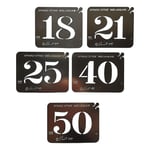 Stainless Steel Numbers Set 18-50 Cake Decorating / Card Making Stencil