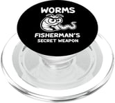 Design vers de pêche : Worms - Fisherman's Secret Weapon ! PopSockets PopGrip pour MagSafe