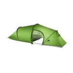 2 person 2 room 4 season Tunnel tent 15D silicon outdoor camping hiking climbing ultralight large space 210T tents fishing tent tents blackout tent camping (Color : 15D Green 3 Season)