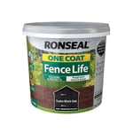 RONSEAL ONE COAT FENCE LIFE TUBOR BLACK OAK 5L