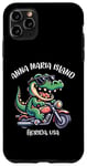 Coque pour iPhone 11 Pro Max Anna Maria Island Floride USA Fun Alligator Cartoon Design