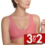 Sloggi BH ZERO Feel Lace 2.0 Bralette Rosa Small Dam