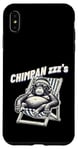 Coque pour iPhone XS Max Jeu de mots drôle de singe chimpanzé « Chimpan-zzz »