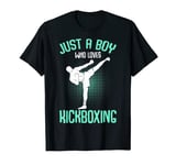 Just a Boy who loves Kickboxing Kickboxer Kids Boys T-Shirt