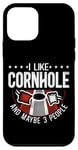 iPhone 12 mini Cornhole Team Bean Bag Player Champ I Like Cornhole And Case