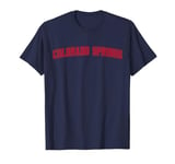 Colorado Springs CO Little London Outline Red T-Shirt