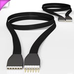 2x SPACER Extension Cable for Philips Hue Lightstrip Plus V3(3ft/1m 2 PACK, Blk)