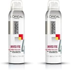 L'Oréal Paris Studio Line Invisi Fix Spray Coiffant Micro-Aere Fixation Normale 150 ml (Lot de 2)