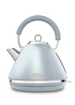 Morphy Richards Accents Pyramid Kettle, Soft Gold Colleciton, 1.5L, 3KW Rapid Boil, Removable Filter, 360 Cordless Base, Easy View Water Window, Ocean Grey/Gold, 102046