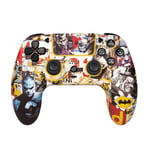 Manette sans Fil - FRTEC BATMAN - Bluetooth, avec Lumière LED RGB, Compatible PC et PS4, Batterie avec 10 Heures d'Autonomie