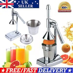 Fruit Squeezer Orange Juicer Lemon Extractor Manual Presser Tool Commercial UK