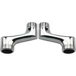 Raccord excentré mitigeur bain douche 1/2 3/4 raccord laiton 3/4 1/2 douche raccord contre coudé,Chrome A (2pcs)