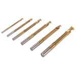 6 Pcs Spiral Saw Drill Bit 3 To 8mm HSS Serrated Side Cutting Drill Bits