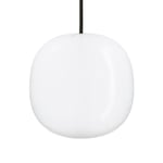 Piet Hein Superkube 200P Taklampe Opal med Svart Ledning