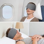 100 % käsintehty puuvillainen Sleep Mask Blackout - Miellyttävä ja hengittävä silmänaamari nukkumiseen Säädettävä silmälasien sidottu lentokone matkapussilla - Ole