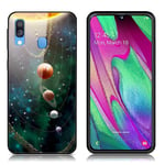 Samsung Fantasy Galaxy A40 kuoret - Planeetat Monivärinen