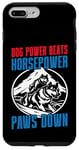 Coque pour iPhone 7 Plus/8 Plus Dog Power bat Horsepower Paws Down Mushing