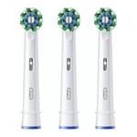 Brosse à Dents Remplacement Oral B Cross Action,Pro Blanc,Nettoyage