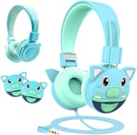 Casques Audio Enfants,Puersit Casque pour Enfant Filaires,Casque Enfants avec Limite de Volume de 85 DB,Casques Pliables pour L'école,Voyage,Compatible avec Les Téléphones Portables,Tablettes