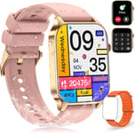 Montre Connectée Femme Homme, Montre Intelligente Avec Appels Bluetooth Etanche Ip68 Avec Cardiofrequencemetre Spo2 Sommeil Calories 100+ Modes Sportifs Podometre, Montre Connecter Pour Android Ios