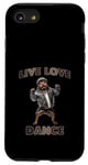 Coque pour iPhone SE (2020) / 7 / 8 Live Love Dance Cool Dog Hip Hop Vibes