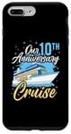 Coque pour iPhone 7 Plus/8 Plus Our 10th Anniversary Cruise Wedding Cruising Wife Husband