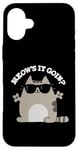 Coque pour iPhone 16 Plus Jeu de mots amusant pour chats Meow's It Going