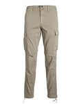 JACK & JONES Mens Tucker Cargo Trousers Dune 30W / 32L