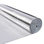 VOUNOT Radiator Reflector Panels, Double Aluminum Bubble Heat Reflective Radiator Foil, Insulation Roll 20m x 122cm x 3.2mm