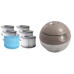 Happy Garden Lot de 6 Cartouches filtrantes avec Filet pour Spa Gonflable MSPA, Blanc & Intex diffuseur Produit Pure Spa