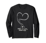 Miles of Love, Roads of Joy Valentine’s Journey of the Heart Long Sleeve T-Shirt