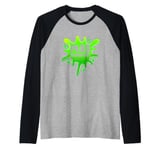 Funny Slime Scientist Mad Slimentist Slime Green Raglan Baseball Tee