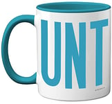 Funny Mugs for Men Women - C unt Mug - Fun Sarcastic Slogan Gifts for Work Colleagues, C*nt Crude Rude Novelty Joke Gag Humour Birthday Present for Friend, 11oz Light Blue Ceramic Dishwasher Safe Mugs