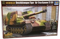 German Geschutzwagen Tiger Fourrure 17cm K72 Réservoir Tank Plastique Kit 1:3 5